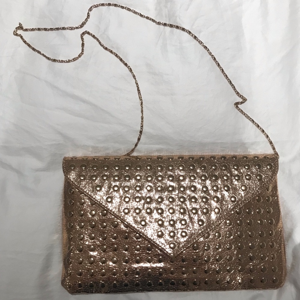 Francesca’s Gold Stud Clutch